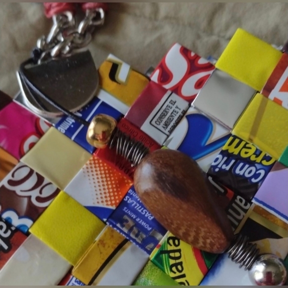 Colorful Candy Wrapper Handbag in Excellent Condition - Picture 5 of 6
